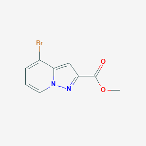 molecular formula C9H7BrN2O2 B11858305 Methyl 4-bromopyrazolo[1,5-a]pyridine-2-carboxylate 