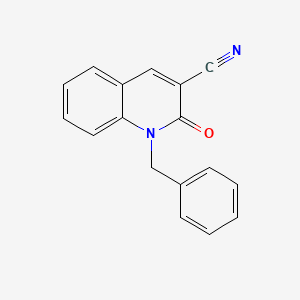 molecular formula C17H12N2O B11858426 1-Benzyl-2-oxo-1,2-dihydro-3-quinolinecarbonitrile CAS No. 78860-04-5
