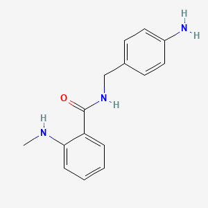 molecular formula C15H17N3O B11858440 N-(4-aminobenzyl)-2-(methylamino)benzamide CAS No. 1333222-25-5
