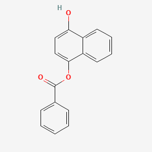 molecular formula C17H12O3 B11858494 (4-Hydroxynaphthalen-1-yl) benzoate CAS No. 7477-60-3