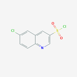 molecular formula C9H5Cl2NO2S B11858511 6-Chloroquinoline-3-sulfonyl chloride 