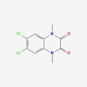 molecular formula C10H8Cl2N2O2 B11858776 6,7-Dichloro-1,4-dimethyl-1,4-dihydroquinoxaline-2,3-dione CAS No. 91687-39-7