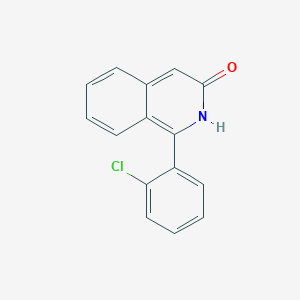 molecular formula C15H10ClNO B11858934 3(2H)-Isoquinolinone, 1-(2-chlorophenyl)- CAS No. 89721-02-8