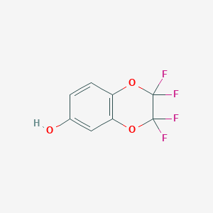 molecular formula C8H4F4O3 B011859 6-Hydroxy-2,2,3,3-tetrafluoro-1,4-benzodioxane CAS No. 103467-50-1