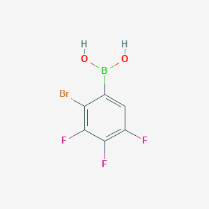 molecular formula C6H3BBrF3O2 B11859070 (2-Bromo-3,4,5-trifluorophenyl)boronic acid 