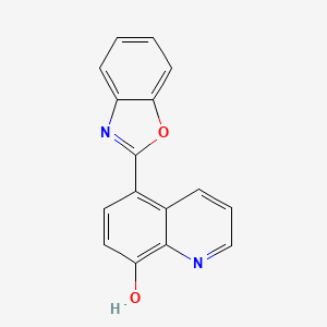 molecular formula C16H10N2O2 B11859081 5-(Benzo[d]oxazol-2-yl)quinolin-8-ol CAS No. 112518-99-7