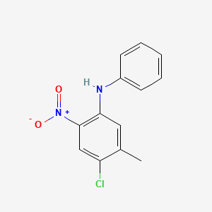 molecular formula C13H11ClN2O2 B11859094 4-Chloro-5-methyl-2-nitro-N-phenylaniline 