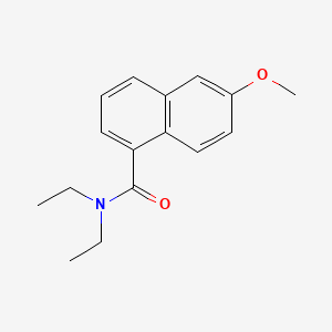 molecular formula C16H19NO2 B11859101 N,N-diethyl-6-methoxynaphthalene-1-carboxamide CAS No. 114326-25-9