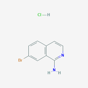 molecular formula C9H8BrClN2 B11859106 7-Bromoisoquinolin-1-amine hydrochloride 