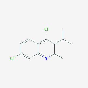 molecular formula C13H13Cl2N B11859148 4,7-Dichloro-3-isopropyl-2-methylquinoline 
