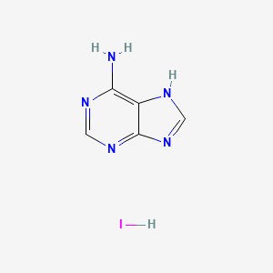 molecular formula C5H6IN5 B11859233 Adenine, hydriodide CAS No. 73663-96-4
