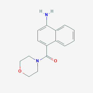 molecular formula C15H16N2O2 B11859280 (4-Aminonaphthalen-1-yl)(morpholino)methanone 