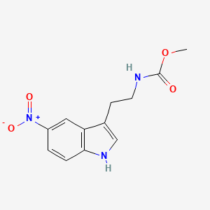 molecular formula C12H13N3O4 B11859284 Methyl (2-(5-nitro-1H-indol-3-yl)ethyl)carbamate CAS No. 88369-05-5