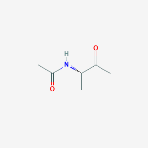 molecular formula C6H11NO2 B118593 N-[(2S)-3-oxobutan-2-yl]acetamide CAS No. 142924-42-3