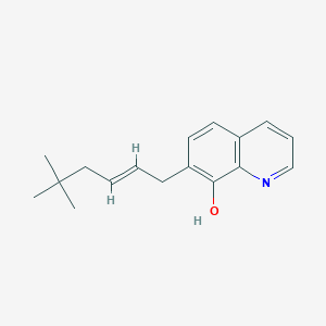 molecular formula C17H21NO B11859391 7-(5,5-Dimethylhex-2-en-1-yl)quinolin-8-ol 