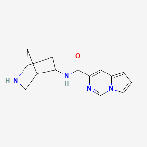 molecular formula C14H16N4O B11859492 N-(2-Azabicyclo[2.2.1]heptan-5-yl)pyrrolo[1,2-c]pyrimidine-3-carboxamide 