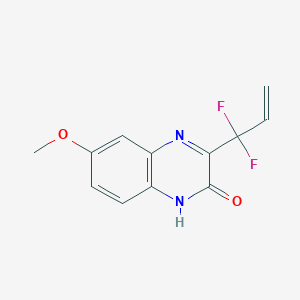 molecular formula C12H10F2N2O2 B11859562 3-(1,1-Difluoroallyl)-6-methoxyquinoxalin-2-ol 