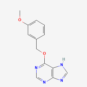 molecular formula C13H12N4O2 B11859622 6-[(3-methoxyphenyl)methoxy]-7H-purine CAS No. 67733-84-0