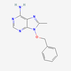 molecular formula C13H13N5O B11859623 9-(Benzyloxy)-8-methyl-9H-purin-6-amine CAS No. 61193-36-0