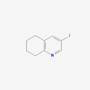 molecular formula C9H10IN B11859628 3-Iodo-5,6,7,8-tetrahydroquinoline 