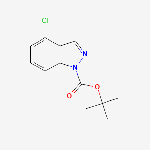 molecular formula C12H13ClN2O2 B11859694 tert-Butyl 4-chloro-1H-indazole-1-carboxylate 