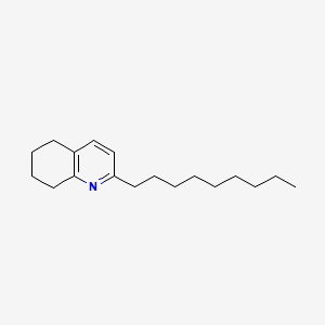 molecular formula C18H29N B11859705 Quinoline, 5,6,7,8-tetrahydro-2-nonyl- CAS No. 59652-32-3