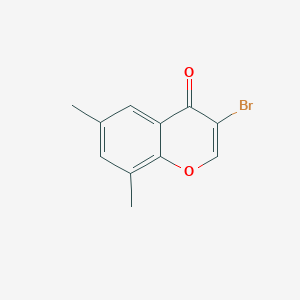 molecular formula C11H9BrO2 B11859810 3-Bromo-6,8-dimethylchromone CAS No. 288399-49-5