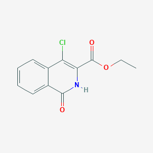 molecular formula C12H10ClNO3 B11859842 Ethyl 4-chloro-1-oxo-1,2-dihydroisoquinoline-3-carboxylate 
