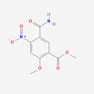 molecular formula C10H10N2O6 B11859883 Methyl 5-carbamoyl-2-methoxy-4-nitrobenzoate CAS No. 1841081-52-4