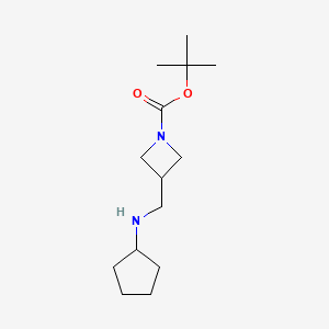 molecular formula C14H26N2O2 B11859893 tert-Butyl 3-((cyclopentylamino)methyl)azetidine-1-carboxylate 