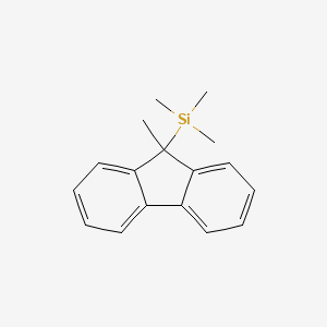 molecular formula C17H20Si B11860039 9-Methyl-9-(trimethylsilyl)fluorene CAS No. 18002-95-4