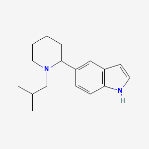 molecular formula C17H24N2 B11860513 5-(1-Isobutylpiperidin-2-yl)-1H-indole 
