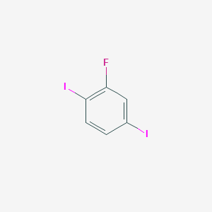 molecular formula C6H3FI2 B118606 2-fluoro-1,4-diiodobenzene CAS No. 147808-02-4