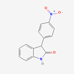 molecular formula C14H10N2O3 B11860677 3-(4-Nitrophenyl)indolin-2-one 