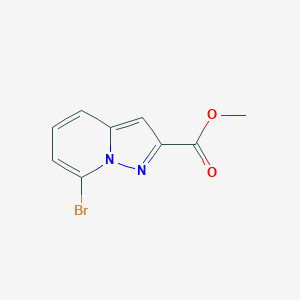 molecular formula C9H7BrN2O2 B11860792 Methyl 7-bromopyrazolo[1,5-a]pyridine-2-carboxylate 