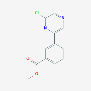 molecular formula C12H9ClN2O2 B11860828 Methyl 3-(6-chloropyrazin-2-yl)benzoate CAS No. 1194374-28-1