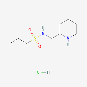 molecular formula C9H21ClN2O2S B11861057 N-(piperidin-2-ylmethyl)propane-1-sulfonamide hydrochloride 