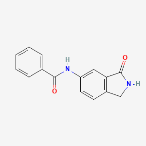 molecular formula C15H12N2O2 B11861112 N-(3-Oxo-2,3-dihydro-1H-isoindol-5-yl)benzamide CAS No. 564467-89-6