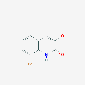 molecular formula C10H8BrNO2 B11861184 8-Bromo-3-methoxyquinolin-2(1H)-one 