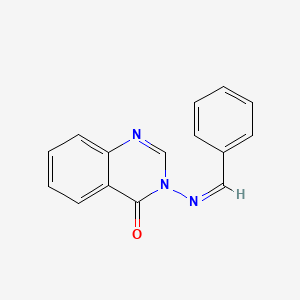 molecular formula C15H11N3O B11861252 3-[(Z)-benzylideneamino]quinazolin-4-one 