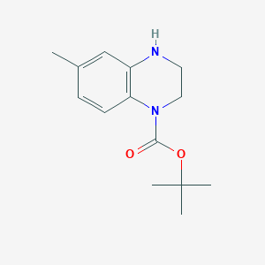 molecular formula C14H20N2O2 B11861268 tert-Butyl 6-methyl-3,4-dihydroquinoxaline-1(2H)-carboxylate 