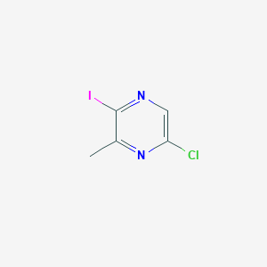 molecular formula C5H4ClIN2 B11861282 5-Chloro-2-iodo-3-methylpyrazine CAS No. 1260667-86-4