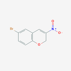 molecular formula C9H6BrNO3 B11861376 6-Bromo-3-nitro-2H-chromene CAS No. 92210-56-5