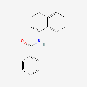 molecular formula C17H15NO B11861384 N-(3,4-Dihydronaphthalen-1-yl)benzamide CAS No. 920743-00-6