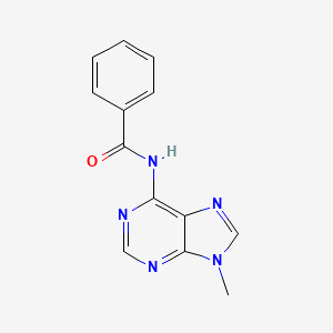 molecular formula C13H11N5O B11861387 N-(9-Methyl-9H-purin-6-yl)benzamide 
