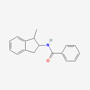 molecular formula C17H17NO B11861428 N-(1-Methyl-2,3-dihydro-1H-inden-2-yl)benzamide CAS No. 61957-11-7