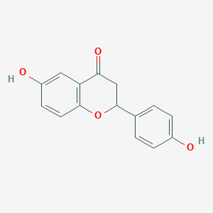 molecular formula C15H12O4 B11861455 6-Hydroxy-2-(4-hydroxyphenyl)chroman-4-one CAS No. 61429-75-2
