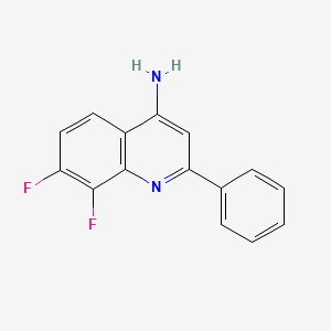 molecular formula C15H10F2N2 B11861528 7,8-Difluoro-2-phenylquinolin-4-amine CAS No. 1189106-49-7