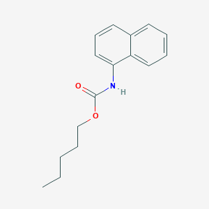 molecular formula C16H19NO2 B11861585 pentyl N-naphthalen-1-ylcarbamate CAS No. 39994-77-9