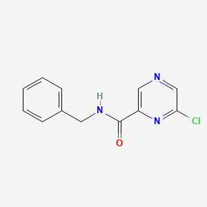 molecular formula C12H10ClN3O B11861603 N-Benzyl-6-chloropyrazine-2-carboxamide 